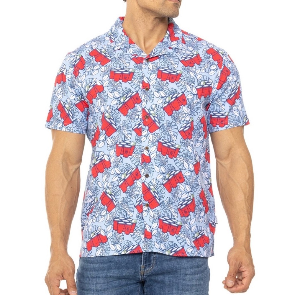 NIP Party Pants Wilmington Red Solo Cup shirt S